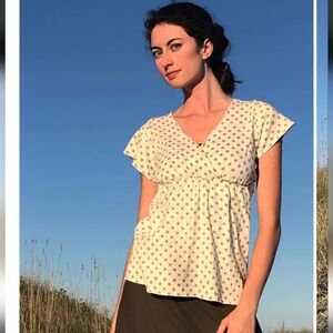 Gaia Conceptions Block Printed Empire Pencil Shirt